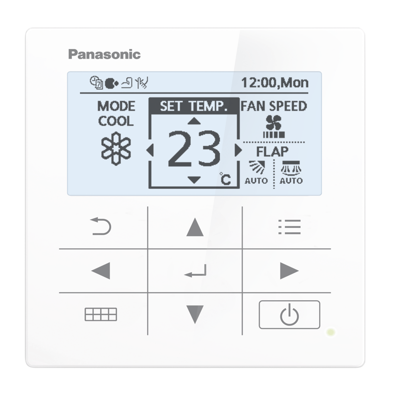 Panasonic airco bediening voor muur- en vloermodellen CZ-RD517C 2.png