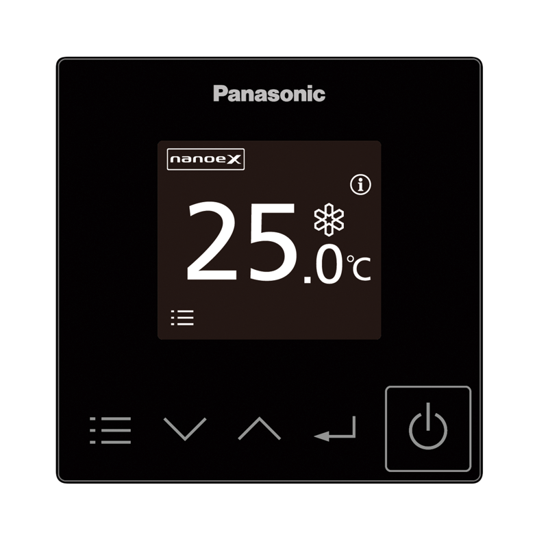 Panasonic bediening airco zwart CZ-RTC6.png